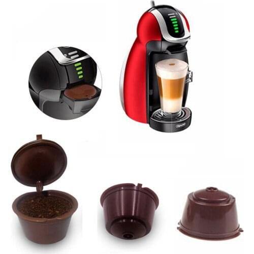 Dolce Gusto Coffee Filter Cup Reusable Coffee Capsule Filter Cup For Nespresso Nescafe Coffee Capsule Cups With Spoon Brush