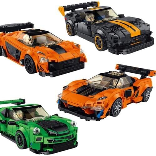 City super sport racing car building block racer figures mclaren P1 senna Dodge Viper ACR pors GT3 bricks toys for boys gifts