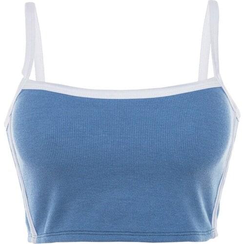 Trendy Women clothes off shoulder Summer Sexy pullover vest sleeveless casual Acrylic Tank Tops one pieces