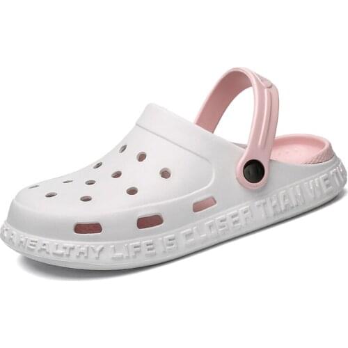 Mens Sandal 2021 Hollow Outdoor Casual Slippers Sneakers Women Beach Flat Heel Soft Bottom Sandals Male Jelly Garden Clogs Mule