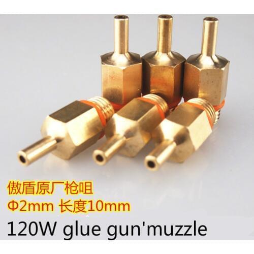 120W aodon glue guns muzzle diameter 2mm / length 10mm copper gun muzzle for 120W glue guns accessories