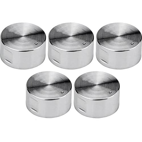 5Pcs Metal Gas Stove Knobs 6mm Cooker Control Range Oven Knob Burner Knob Gas Hob Switch Kitchen Replacement Accessories