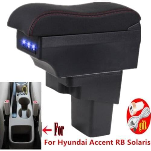 For Hyundai Accent RB Solaris Centre Console Storage Box Armrest 20101-2016 2011 2012 2013 2014 2015