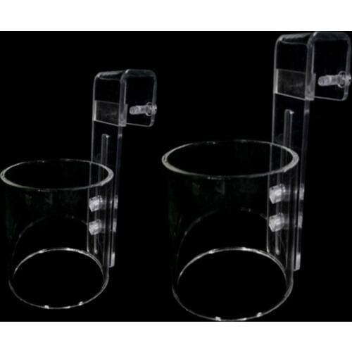 Portable Fish Feed Ring Fish Tank Feeder Feeding Circle Transparent Acrylic Anti-scattering Feeders