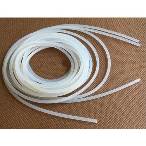 Transparent Diameter 5-10mm 10Meters Solid Silicone Sealing Strip Anti-aging Heat-resistance Light Box Seal Strip