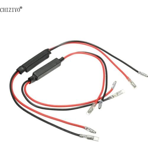 1 Pair 10W 10 Ohm Motorcycle Resistance Power Resistor Load Decoding for LED Turn Signal Flashing Repaire Fault Elimination