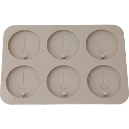 DIY Silicone Clay Aromatherapy Tablets Mold round Crafts Hanging Ornaments Wax Molds Flower Soap Mould Craft Accessories