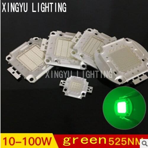 Highligh led lamp beads 10W 20W 30W 50W 100W LED integrated lamp beads high-power lamp beads 525NM green light source