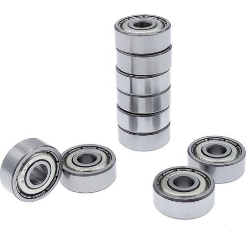 10pcs ball bearing 624 624Z 624ZZ carbon steel bearing 4*13*5 mm deep groove steel sealed ball bearings mini bearing