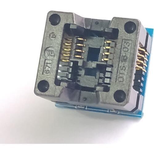 12 pcs SOP8 to DIP8 SOP8 turn DIP8 SOIC8 to DIP8 150mil scoket Adapter IC Socket TL866 TL866ii ezp2019 top3000 programmer