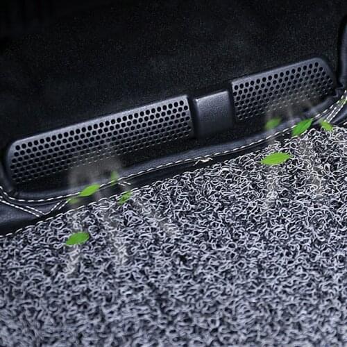 2PCS Auto Rear Seat Air Conditioning Outlet Protective Covers Net Fit For Skoda Kodiaq Karoq Interior Modified Car Accessories