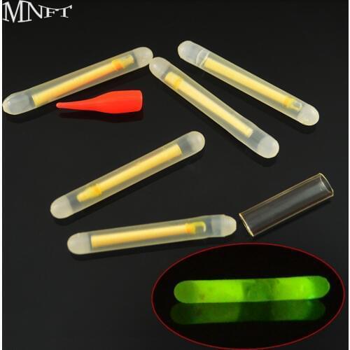 MNFT 20Pcs Fishing Fluorescent Lightstick Night Float Rod Lights High Quality Fishing Dark Glow Stick
