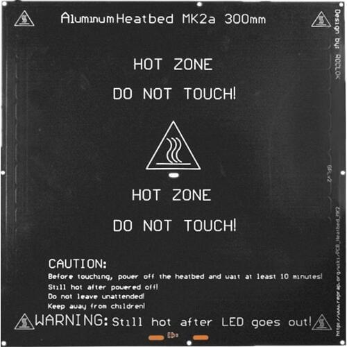 MK2A 30*30cm 3d printer heating plate aluminum substrate hot bed 300mm PCB heatbed 24V 360W MK2A