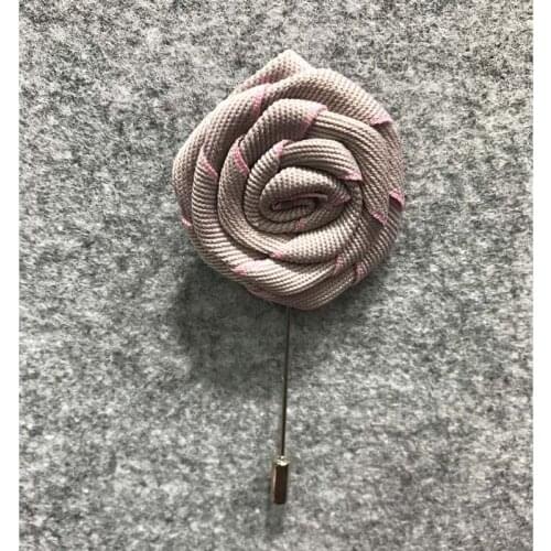 50Pcs Beige Rose Label Pins Brooch for Men Women Flower Brooches High Quality Collar Pins Suit Shirt Corsage 4 Colors for Choose