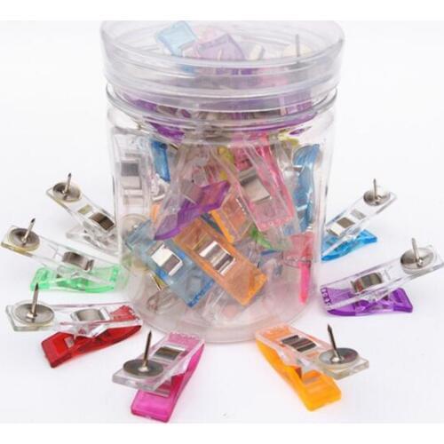 500pcs Patchwork sewing fixing belt pushpin plastic clip clover wonder clips PVC Plastic Clips For Patchwork Sewing DIY Craft