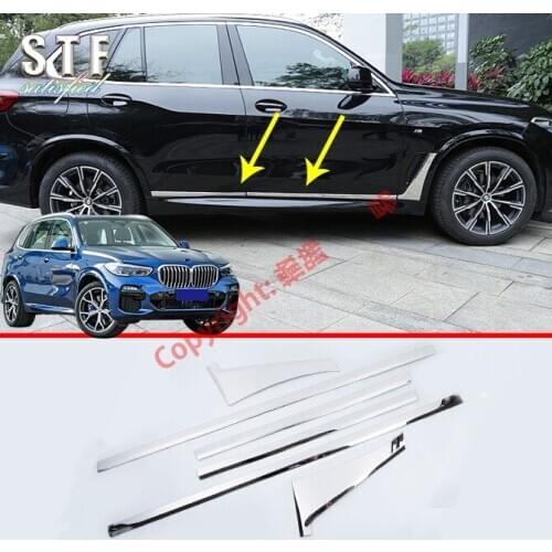 ABS Chrome Car Decoration Side Door Line Garnish Body Molding Moulding Trim For BMW X5 G05 2019 2020