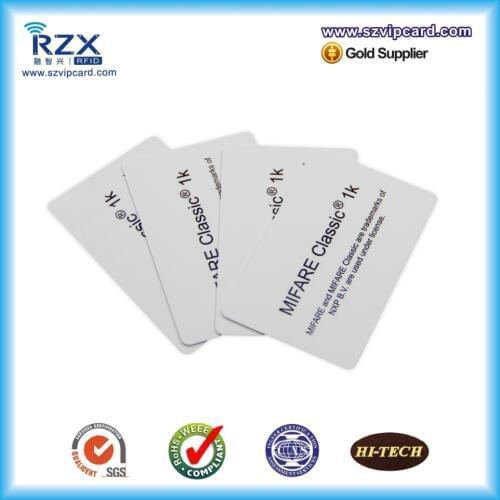 Free shipping 20PCS MIFARE Classic 1K RFID card smart blank card