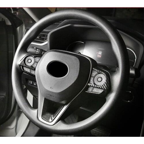 For Toyota RAV4 RAV 4 Corolla Avalon 2019 2020 Car Steering Wheel Button Panel Cover Trim Sticker Accessories