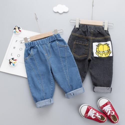Toddler Boys Denim Pants 2020 Spring New Baby Girls Jeans Kids Casual Solid Cowboy Pants Toddler Infant Baby Trousers for Boys
