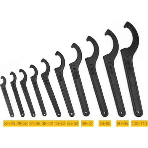 22-110mm Wrench Spanner Tool Motorcycle Pit Bike Shock Absorber Spanner Pre Load Hook C Spanner Tool Set Universal Hand Tool