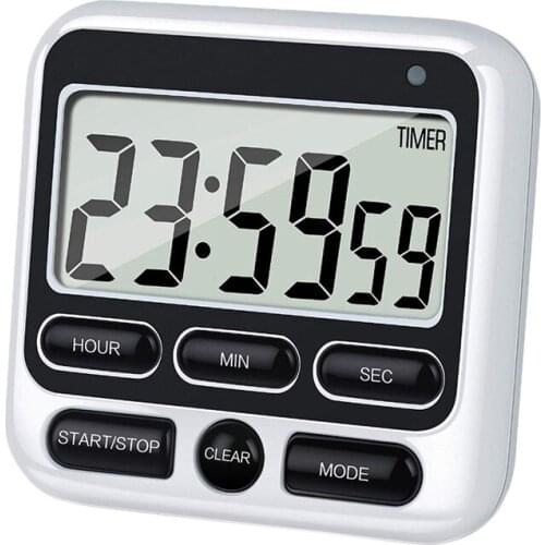 Kitchen Timer, Magnetic Kitchen Timer, with Adjustable Sound Alarm and Memory Function for Cooking and Studying