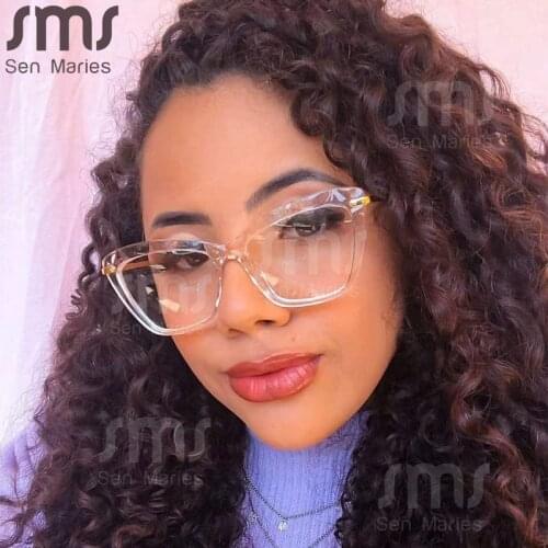 Square Anti Blue Light Blocking Glasses Optical Glasses Women Men Computer Glasses Reading Prescription Spectacle Frames Unisex