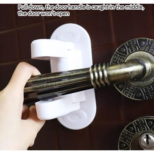 Child Safety Protection Multifunctional Buckle Anti-theft Door Switch Insurance Against Baby Opening Door Handle Limit