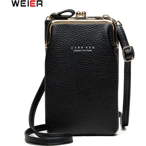 Fashion Clips Deisgner Phone Crossbody Bag Women Female Clutch Wallet Ladies Small Purse Matte Pu Leather Shoulder Bags Handbag