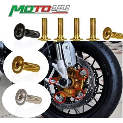 Motorcycle Titanium Brake Bolt Disc Bolt Disc Rotor M8X27 For BMW R NINE T RNINE T R 9T R1200GS