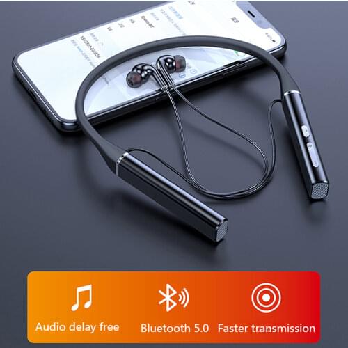 100 Hours Earphone Bluetooth Bass Wireless headphone Magnetic Suction HiFi Sound Stereo Headset Neckband Earbud Noise Canceling