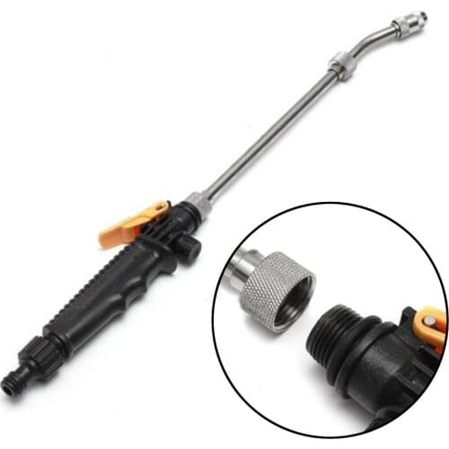 NEW 48cm Matal Car Washer Stainless Steel High Pressure Car Wash Spray Gun Hose Wand Nozzle Washing Water Gun tools
