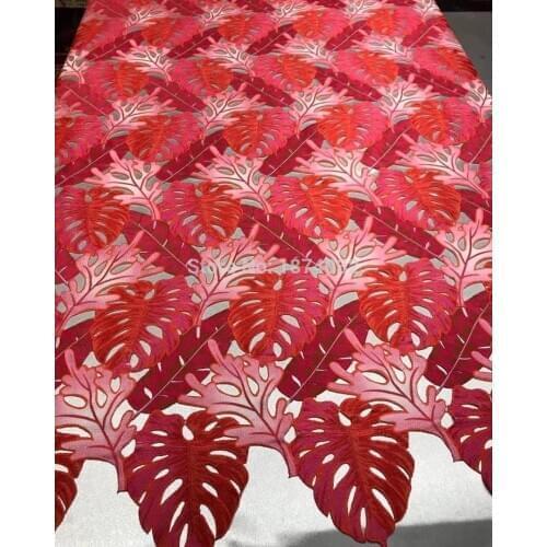 Skin friendly Neat embroidery Guipure lace Very soft African cord fabric Nigerian Ghana Dubai celebration sewing gown HF250-2