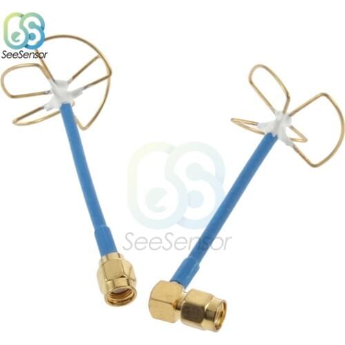 5.8 GHz RC FPV Antenna for Transmitting/Receiving Straight Shape L Type Inner Needle Inner Hole For RC Helicopter Toys Parts