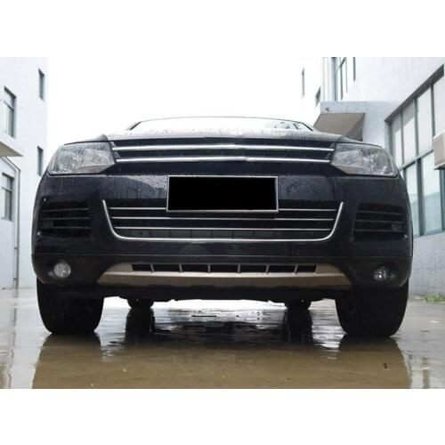 Car-Styling Stainless Steel Metal Front + Rear Bumper Bottom Guard Protector Accessories For Volkswagen Touareg 2011-2015