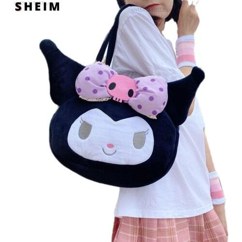 Sanrio Kuromi Handbag Single Shoulder Bag Messenger Tote Sac A Main Female Bolsa Feminina Bolsos Mujer Top Handle Bags Za Woman