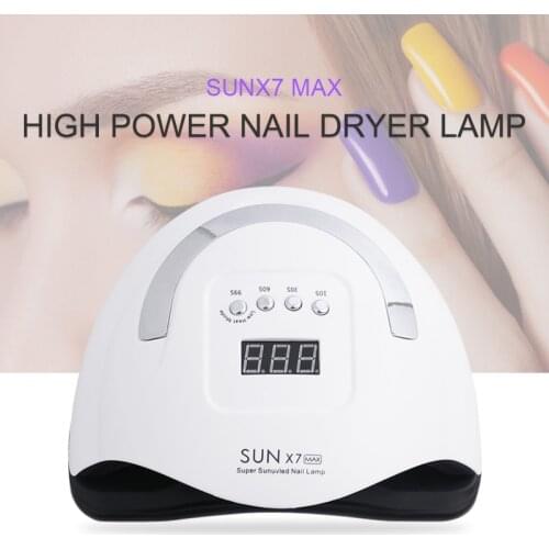 114W 57 Beads SUN X7 MAX Nail Lamp Uv Led Lamp Gel Polish Nail Dryer Everything For Manicure
