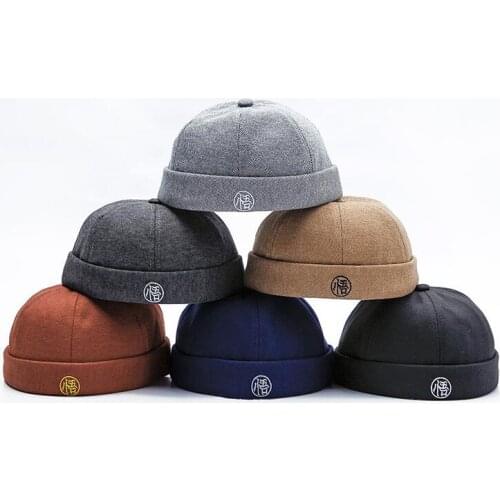 Personality street melon hat men and women hip-hop children without brim Curled retro trendy parent-child hat