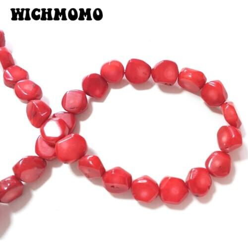 2019 Fashion 13MM 5pieces/bag Red Coral Irregular Shape Beads for DIY Necklace Bracelet Jewelry Accessories