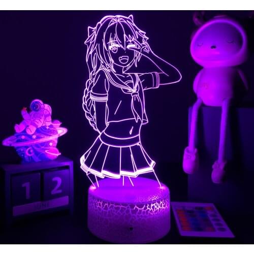 3D LED Lamp Fate Apocrypha Astolfo Night Light for Bedroom Deco Gift Nightlight Anime Waifu Table 3d Lamp DropShipping