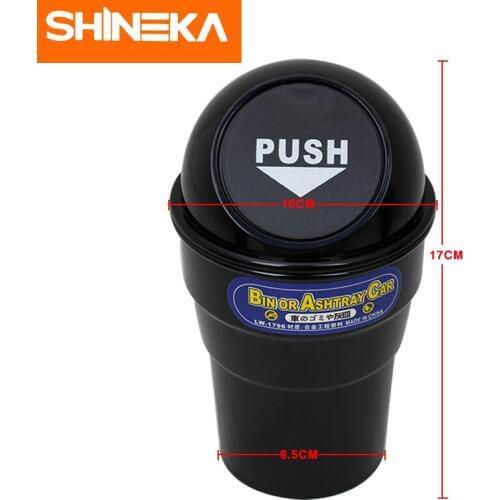 SHINEKA Car Trash Universal Auto Organizer Storage Box For Jeep Wrangler for Ford F150 For Mustang for Camaro for Patrol Y62