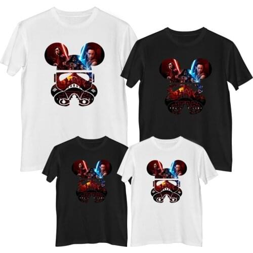 Disney Star Wars T-shirt cotton Children clothes family matching outfits dad Clothing for boys t shirt Summer Tops 2021 New