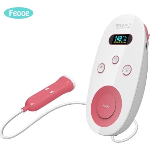 Fetal Heart Rate Baby Fetal Detection Smart Doppler Home Pregnant Women Multiple Noise Without Radiation