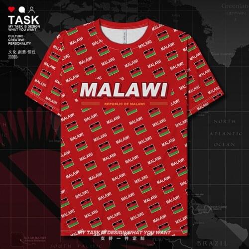 Nyasaland Malawian MW MWI Quick Dry t shirt gym mens Fitness Running Workout sports casual Fitness fashion clothes summer