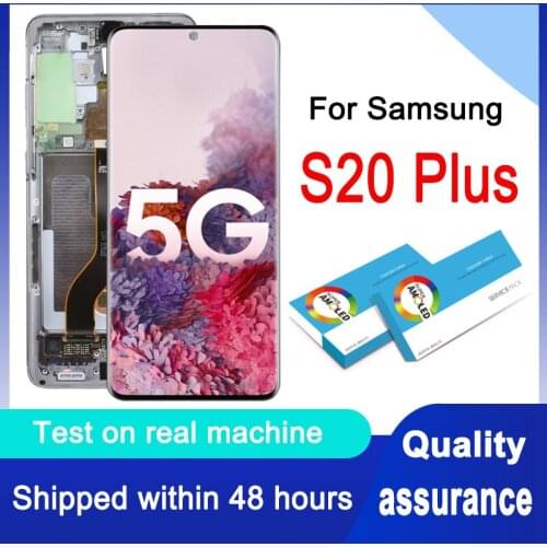 Original Dynamic AMOLED 6.7" For Samsung Galaxy S20+ S20 Plus LCD Display Touch Screen Digitizer Assembly SM-G985 G985F G985F/DS