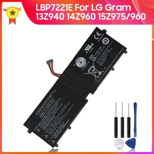 Genuine Replacement Battery LBP7221E LBG722VH For LG Gram 13Z940 14Z960 15Z975/960 Original Battery 4495mAh 7.7V