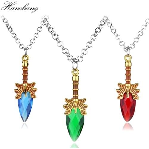Dota 2 Aghanims Scepter God Rod Pendant Necklace Dota2 Lovers Pendant costume Necklace Game Fans Jewelry Women mens Gifts