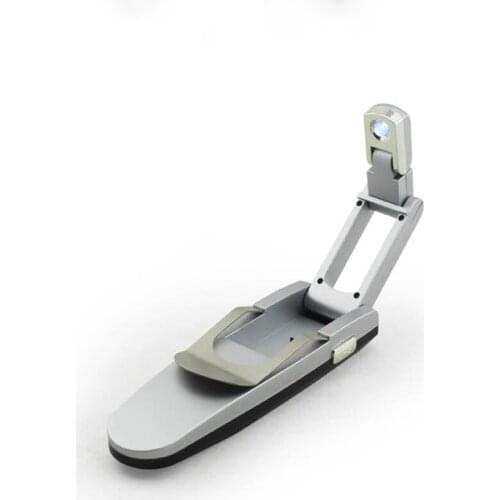 20pcs/lot Mini Portable Foldable Reading Light Natural White Book Clip Lamp,LED Book Light, Automatic Eject, Free Shipping