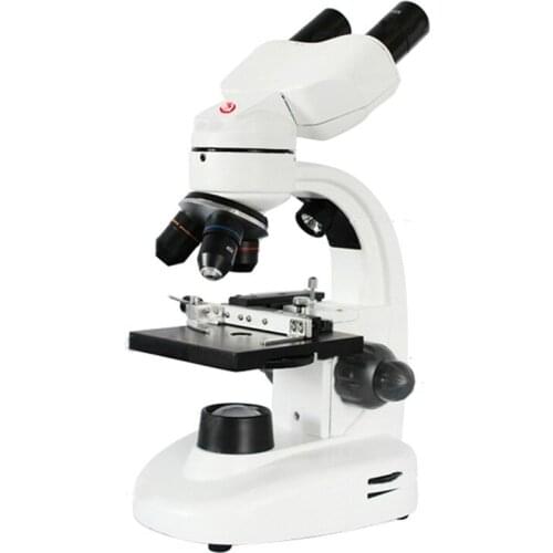 40X 100X 400X Professional Binocular Biological Microscope with Built-in Adjustable LED Lights