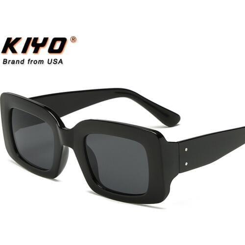 KIYO Brand 2020 New Women Men Square Sunglasses PC Classic Sun Glasses High Quality UV400 Driving Eyewear 86131