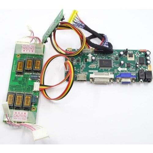 HDMI-compatible LVD kit Controller board M.NT68676 VGA Audio 6 Lamps LCD For M201EW02 V0/V6 1680*1050 Screen Panel monitor 20.1"